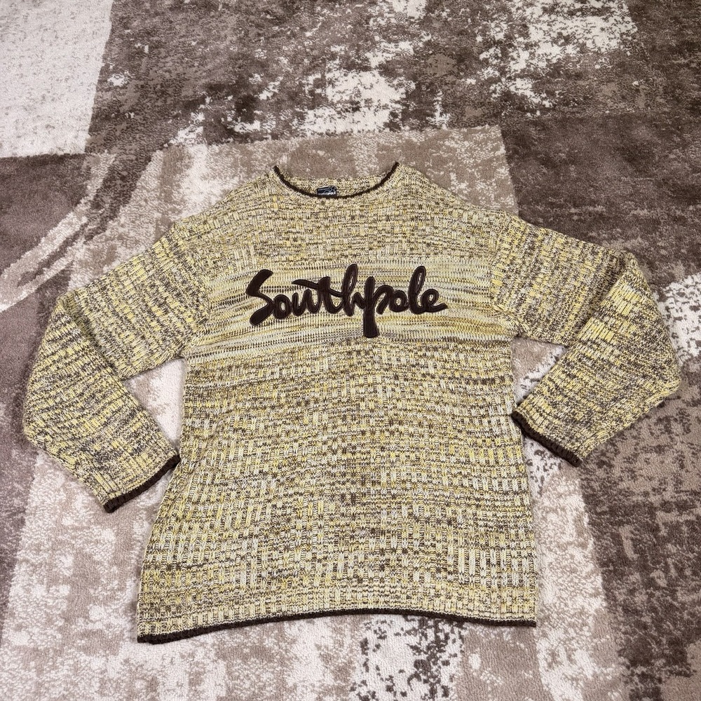 Vintage Southpole Sweater Mens Large Script Spell Out Streetwear Hip Hop Y2K‎